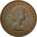Monnaie, Grande-Bretagne, Elizabeth II, 1/2 Penny, 1964, TTB, Bronze, KM:896