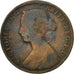 Monnaie, Grande-Bretagne, Victoria, 1/2 Penny, 1870, TB, Bronze, KM:748.2