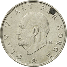 Moneta, Norvegia, Olav V, Krone, 1989, BB, Rame-nichel, KM:419