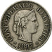Munten, Zwitserland, 10 Rappen, 1897, Bern, ZF, Copper-nickel, KM:27