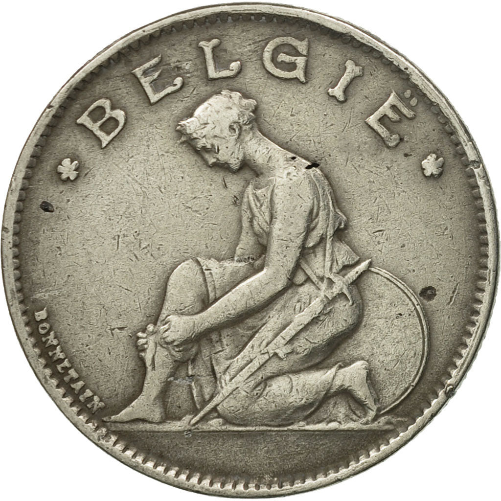Münze, Belgien, Franc, 1923, S, Nickel, KM:90