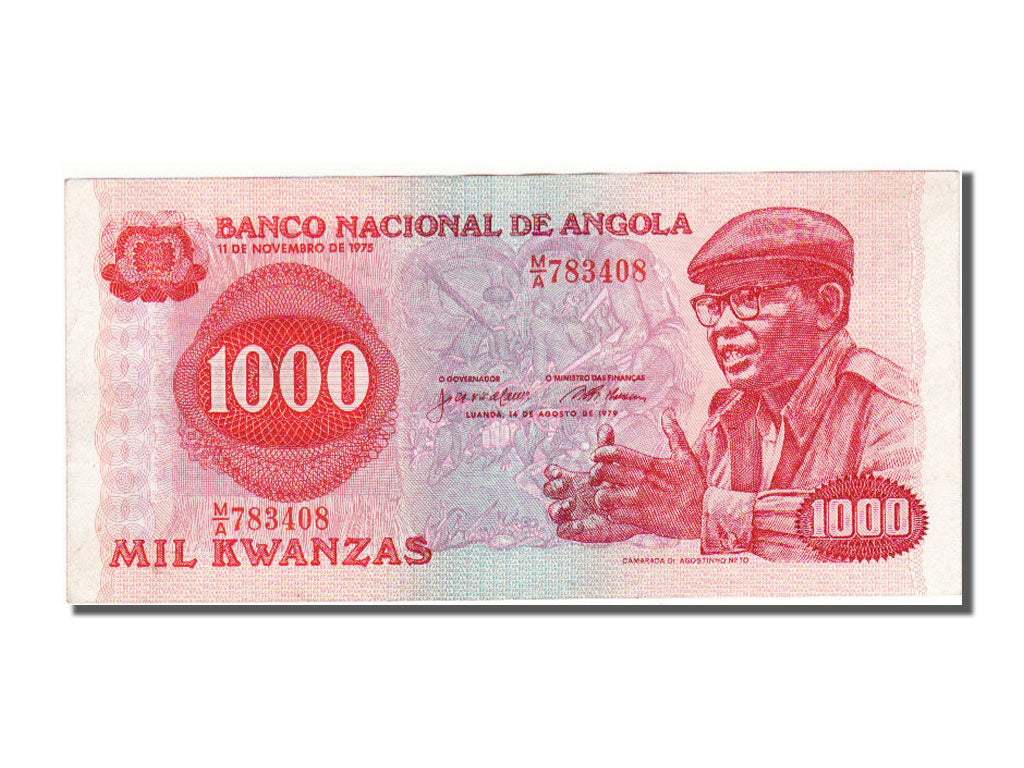 Angola, 1000 Kwanzas, 1979, 1979-10-14, AU(55-58), MA783408