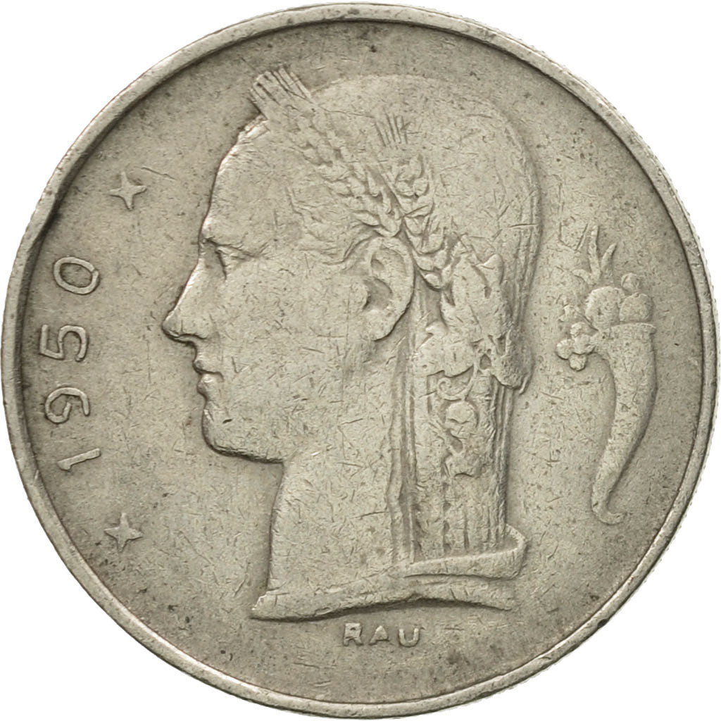 Münze, Belgien, Franc, 1950, S+, Copper-nickel, KM:142.1
