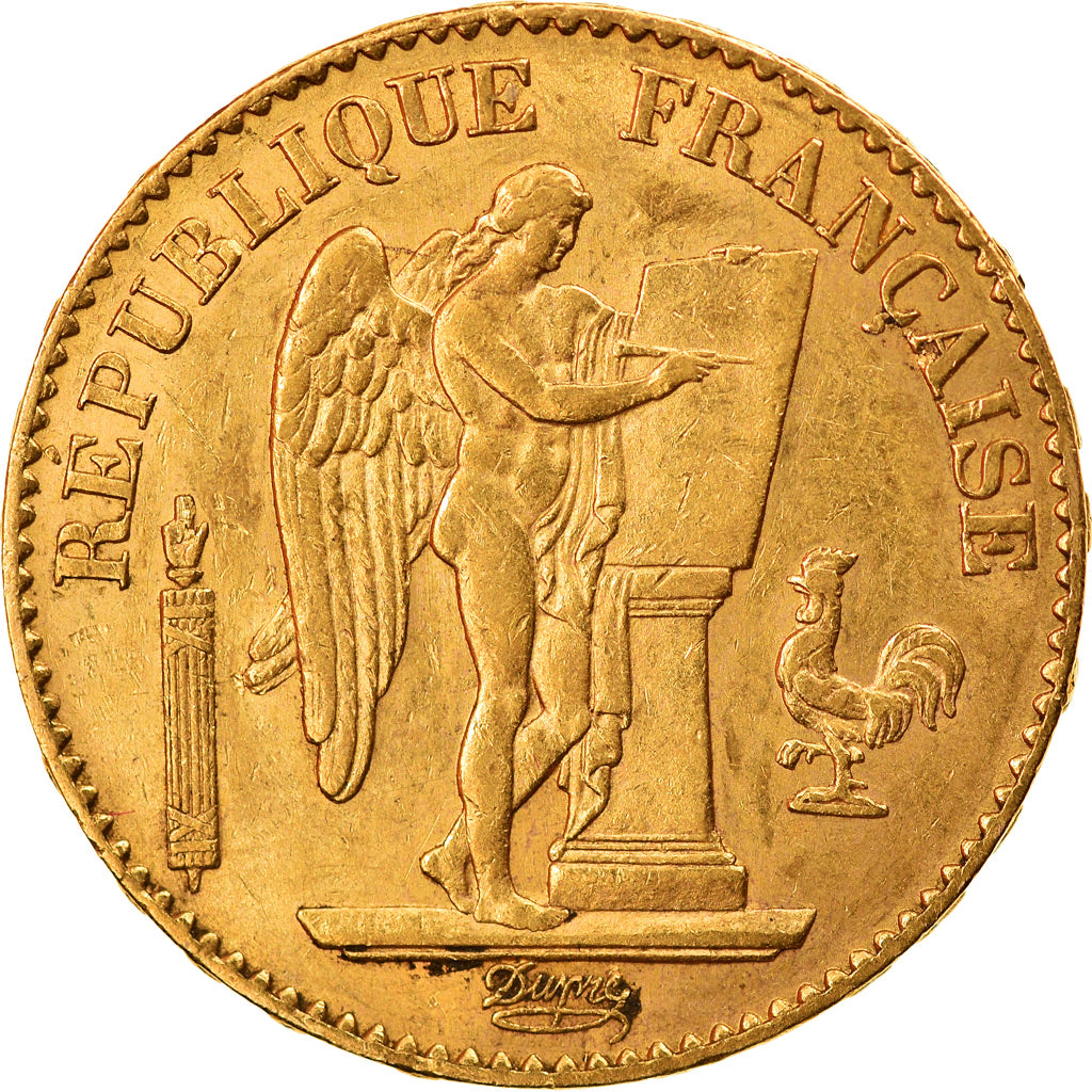 Moneda, Francia, Génie, 20 Francs, 1874, Paris, EBC, Oro, KM:825, Gadoury:1063