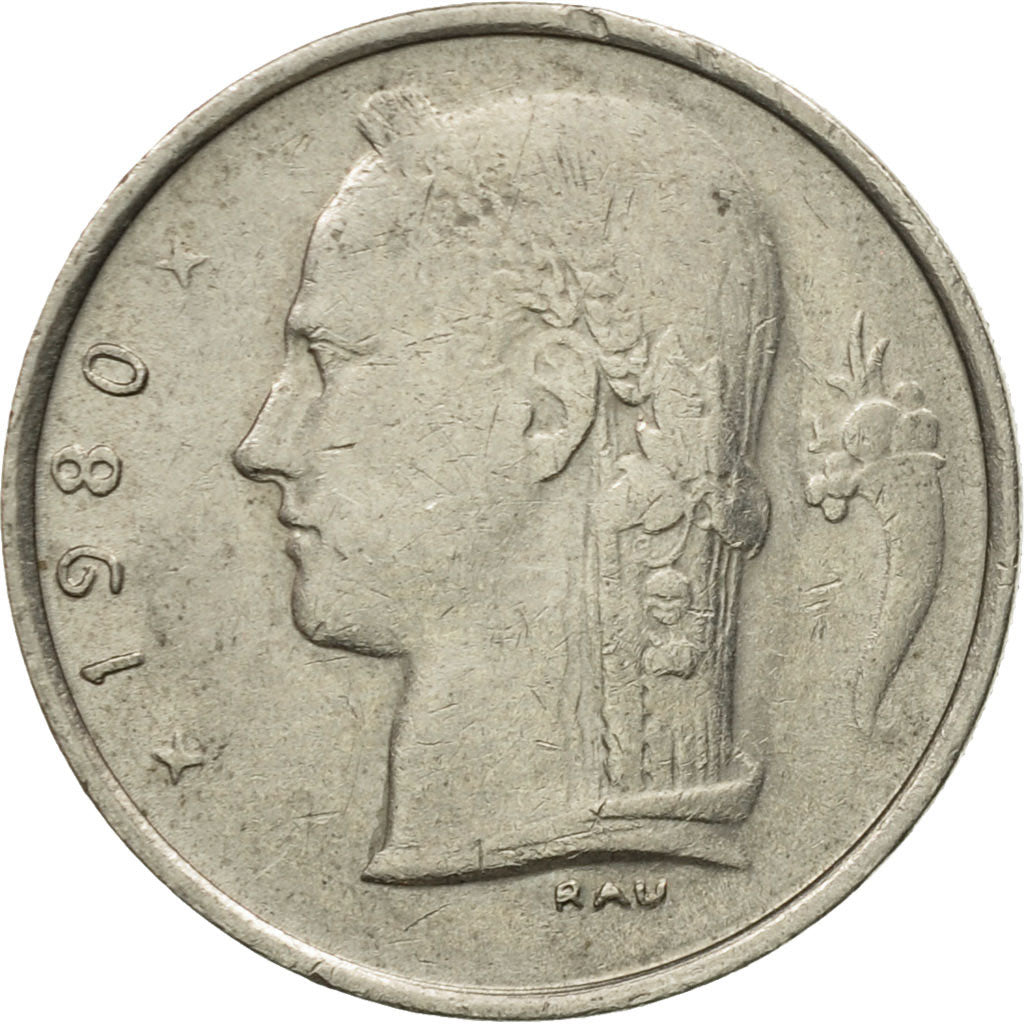 Coin, Belgium, Franc, 1980, VF(30-35), Copper-nickel, KM:142.1