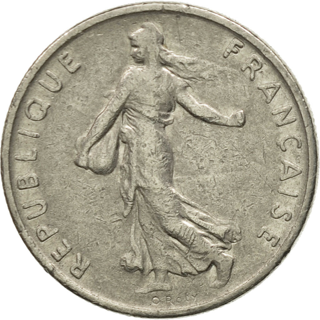 Moneta, Francia, Semeuse, 1/2 Franc, 1973, Paris, BB, Nichel, KM:931.1