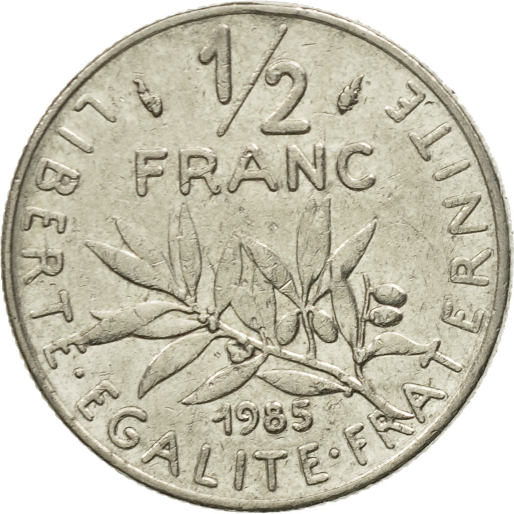 Moneta, Francia, Semeuse, 1/2 Franc, 1985, Paris, BB, Nichel, KM:931.1