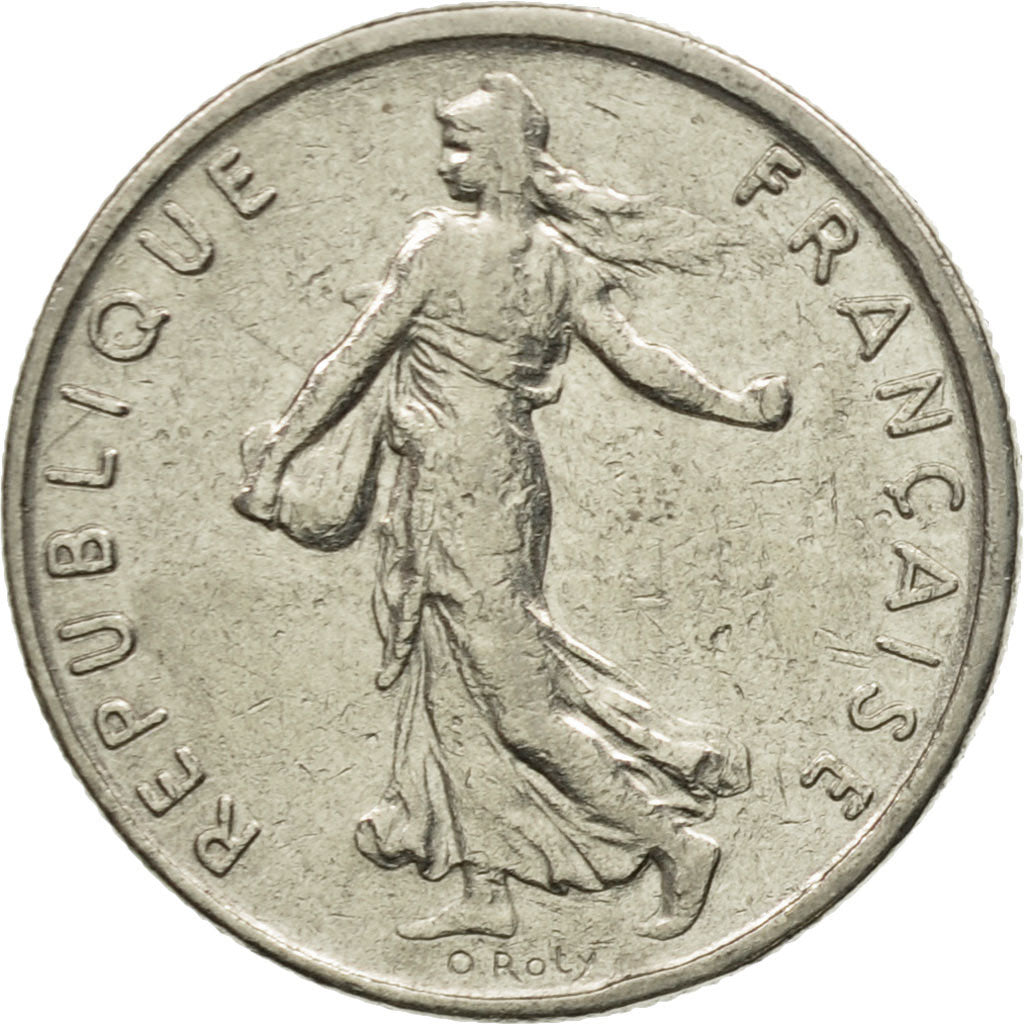 Moneta, Francia, Semeuse, 1/2 Franc, 1971, Paris, BB, Nichel, KM:931.1