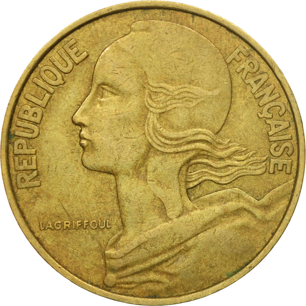 Coin, France, Marianne, 20 Centimes, 1976, Paris, EF(40-45), Aluminum-Bronze