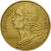 Moneta, Francja, Marianne, 20 Centimes, 1977, Paris, EF(40-45), Aluminium-Brąz