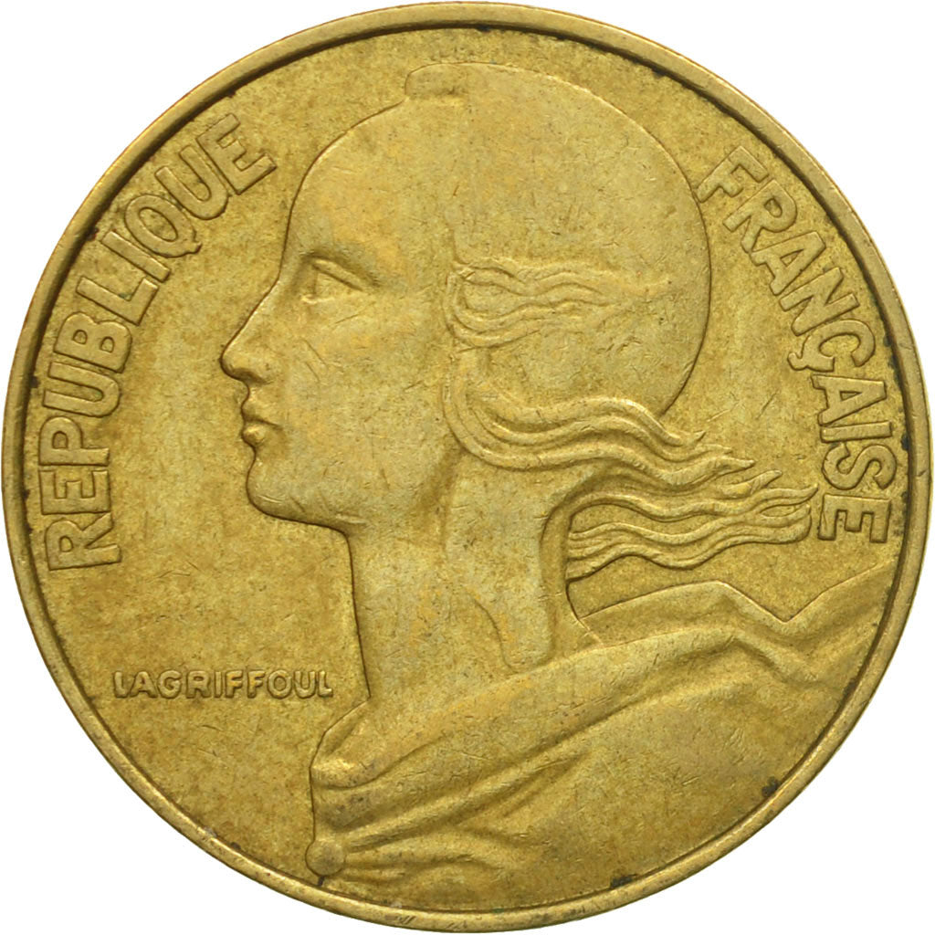 Coin, France, Marianne, 20 Centimes, 1975, Paris, EF(40-45), Aluminum-Bronze