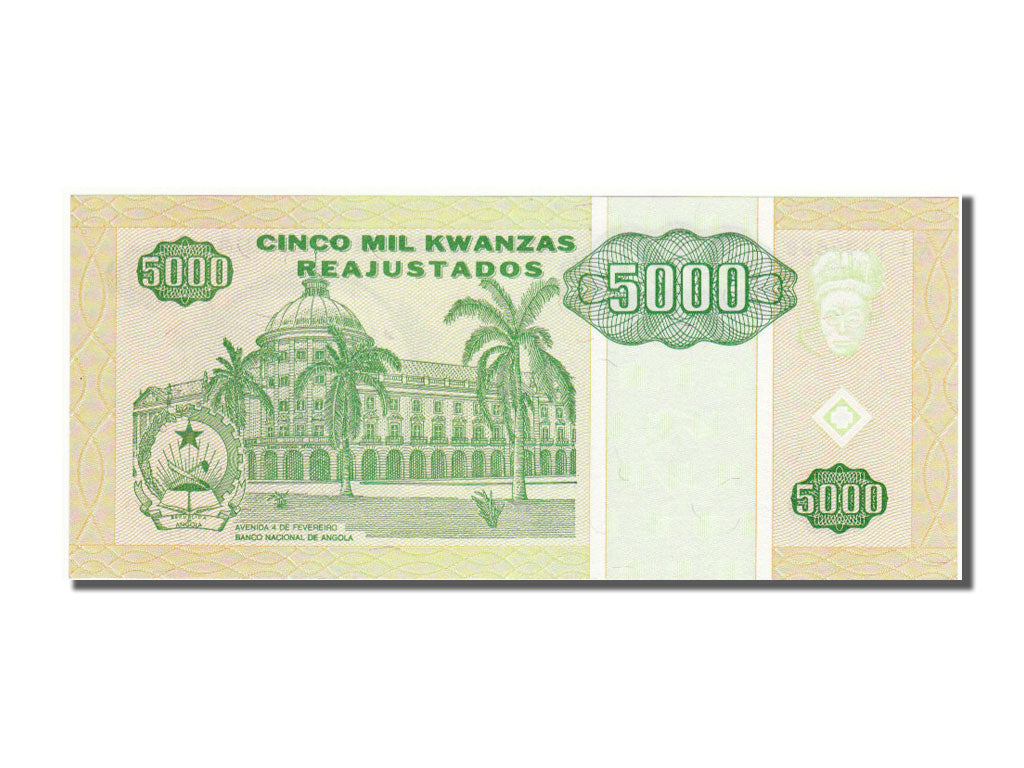 Angola, 5000 Kwanzas Reajustados, 1995, KM #136, 1995-05-01, UNC(65-70),...
