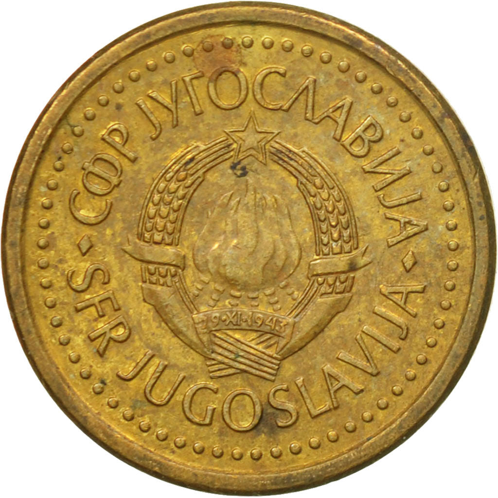 Moneta, Iugoslavia, 10 Para, 1990, MB+, Ottone, KM:139, Gadoury:678