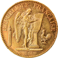 Moeda, França, Génie, 20 Francs, 1890, Paris, AU(55-58), Dourado, KM:825