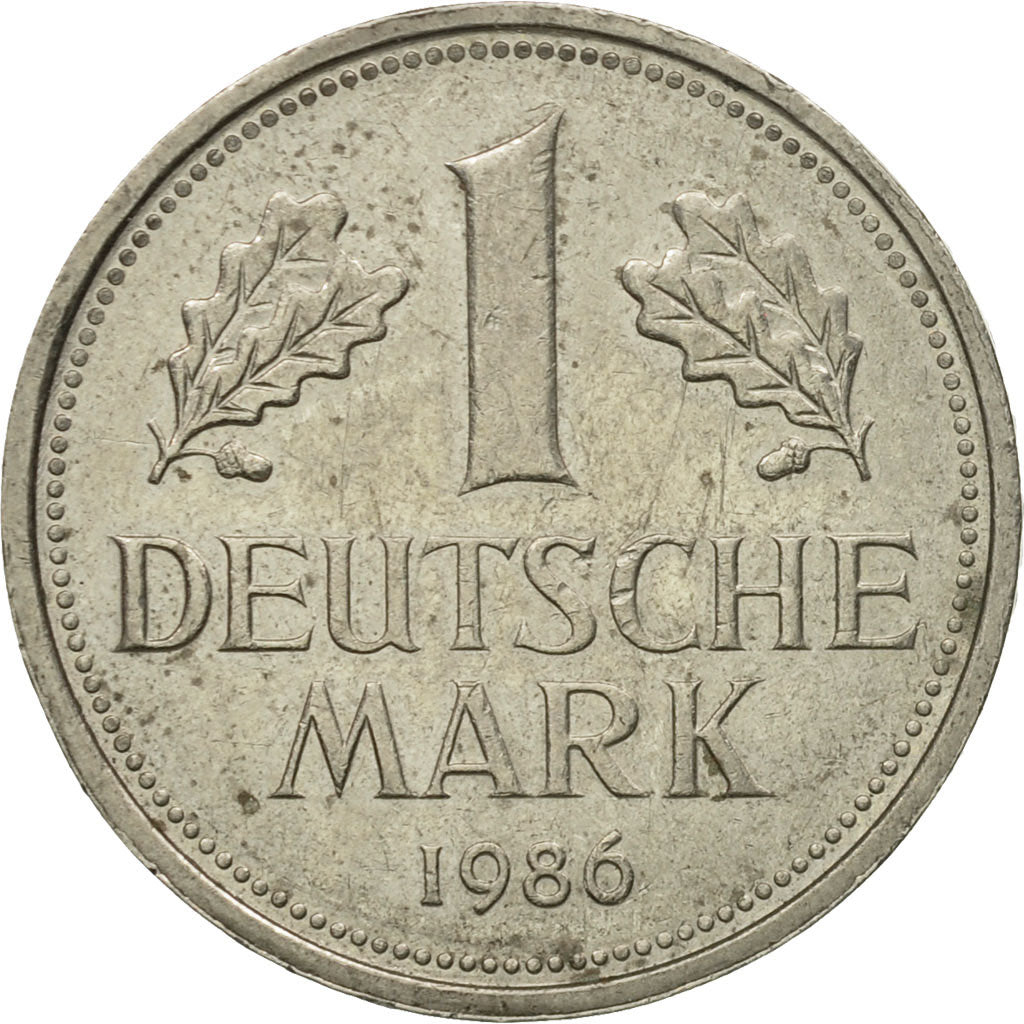 Coin, GERMANY - FEDERAL REPUBLIC, Mark, 1986, Stuttgart, EF(40-45)