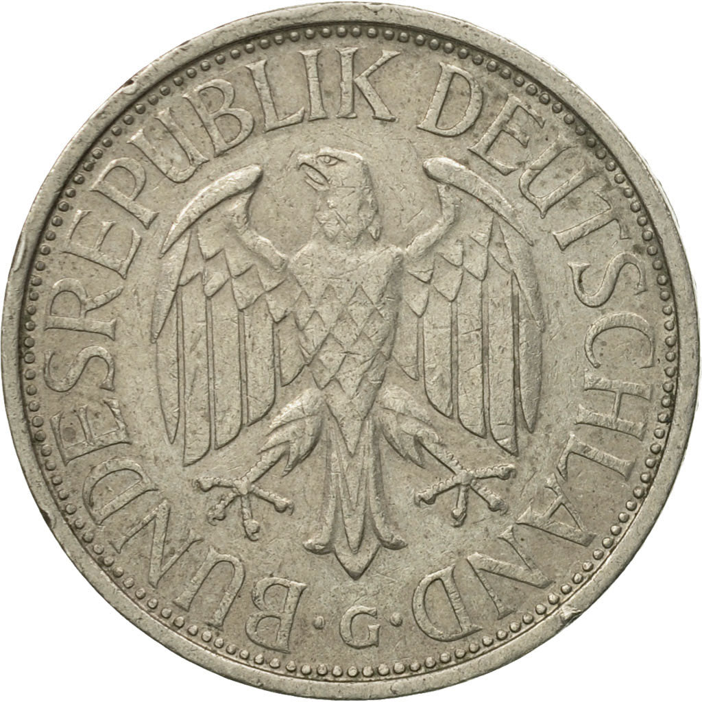 Coin, GERMANY - FEDERAL REPUBLIC, Mark, 1972, Karlsruhe, EF(40-45)