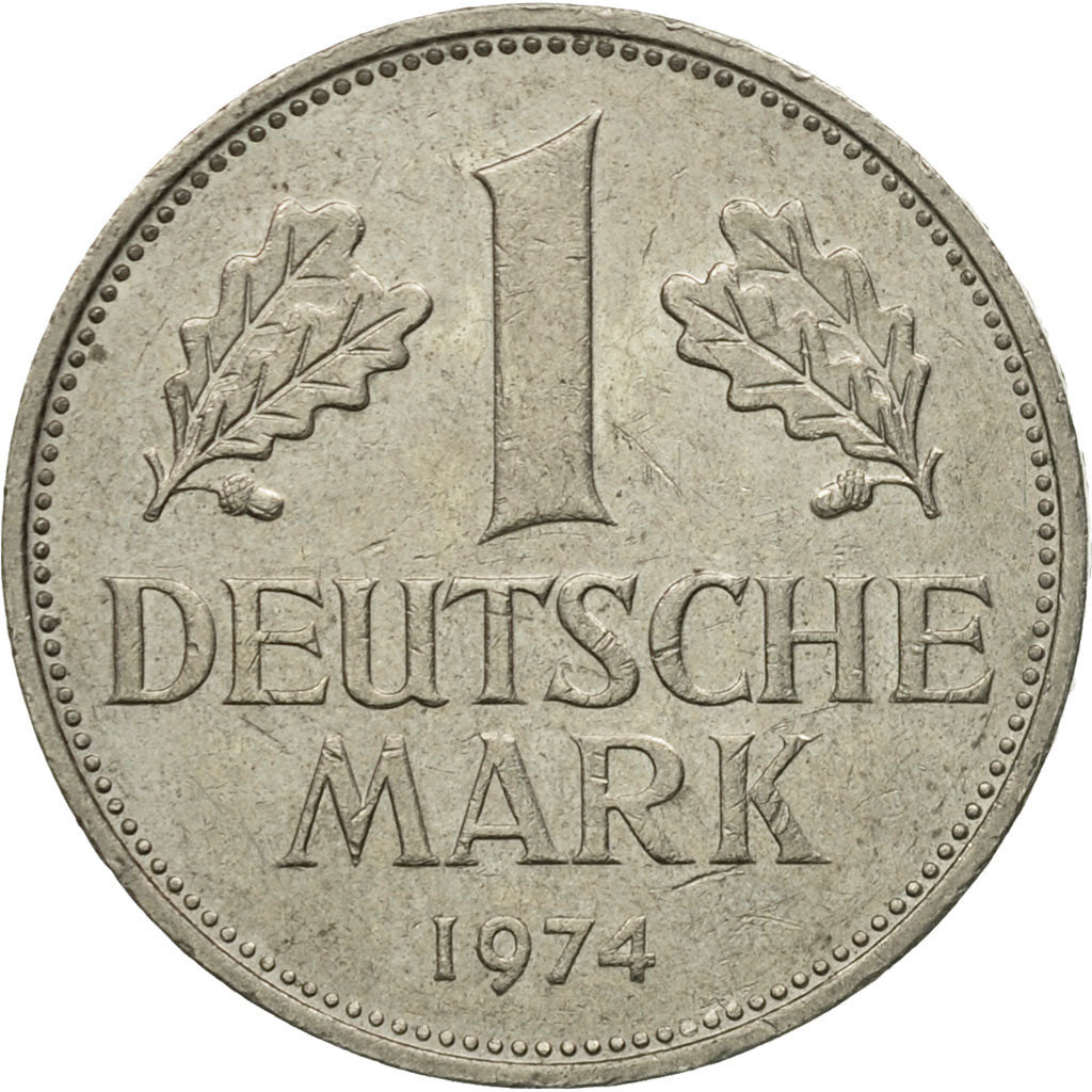 Moneta, GERMANIA - REPUBBLICA FEDERALE, Mark, 1974, Munich, BB, Rame-nichel