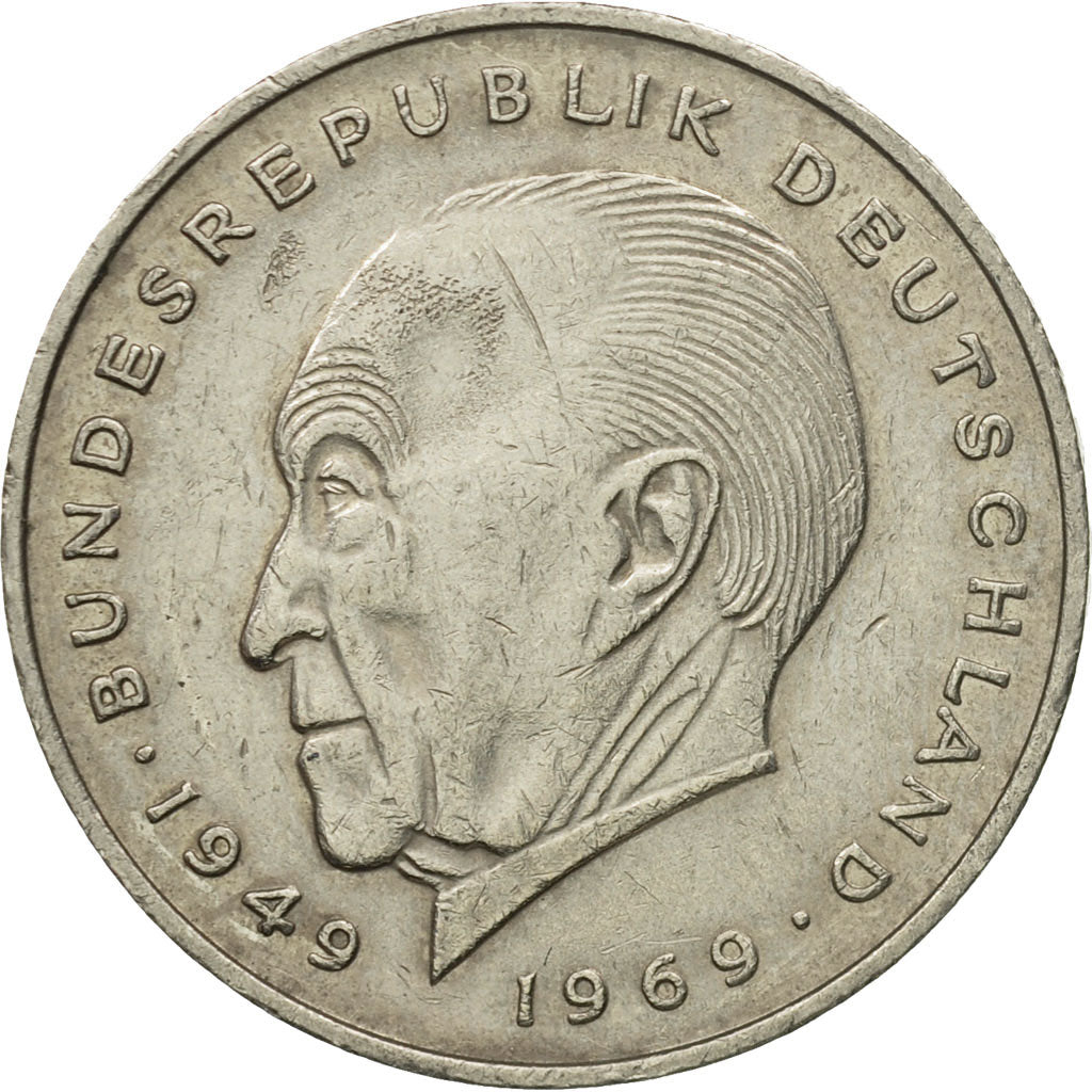 Coin, GERMANY - FEDERAL REPUBLIC, 2 Mark, 1975, Stuttgart, EF(40-45)