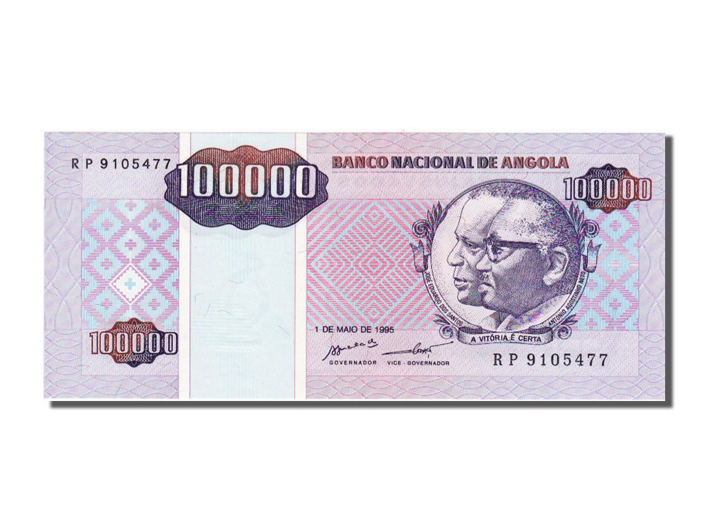 Banconote, Angola, 100,000 Kwanzas Reajustados, 1995, 1995-05-01, FDS
