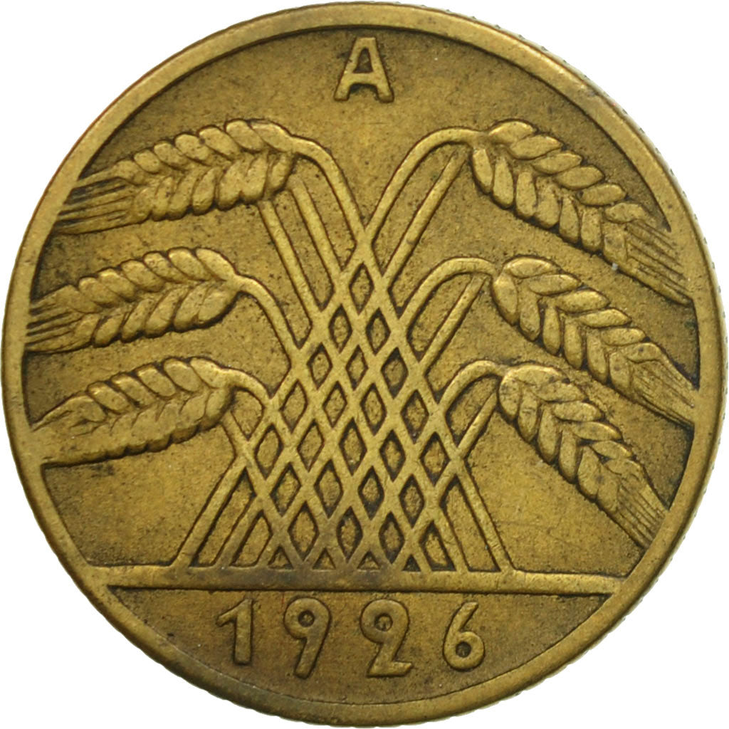 Moneta, GERMANIA, REPUBBLICA DI WEIMAR, 10 Reichspfennig, 1926, Berlin, MB+