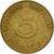 Monnaie, République fédérale allemande, 5 Pfennig, 1970, Munich, TB+, Brass