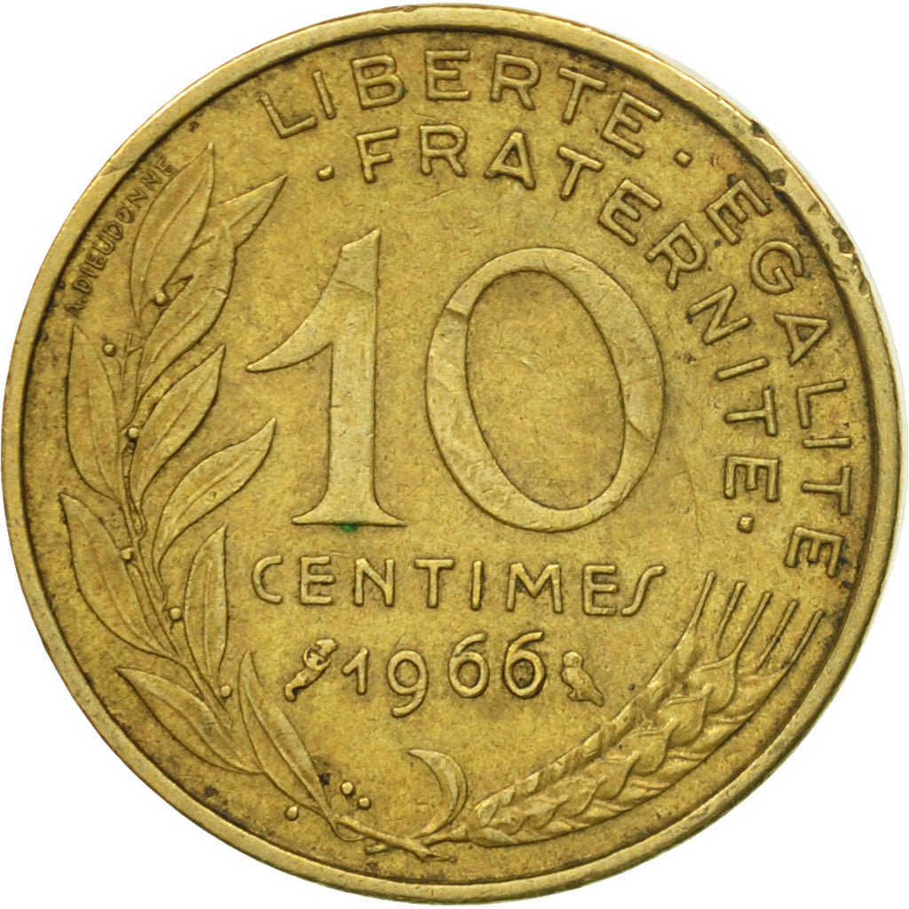 Monnaie, France, Marianne, 10 Centimes, 1966, Paris, TB+, Aluminum-Bronze