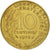 Moneta, Francja, Marianne, 10 Centimes, 1975, Paris, EF(40-45), Aluminium-Brąz