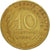 Moneta, Francja, Marianne, 10 Centimes, 1981, Paris, VF(30-35), Aluminium-Brąz