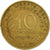 Moneta, Francja, Marianne, 10 Centimes, 1970, Paris, VF(30-35), Aluminium-Brąz
