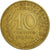 Moneta, Francja, Marianne, 10 Centimes, 1968, Paris, VF(20-25), Aluminium-Brąz