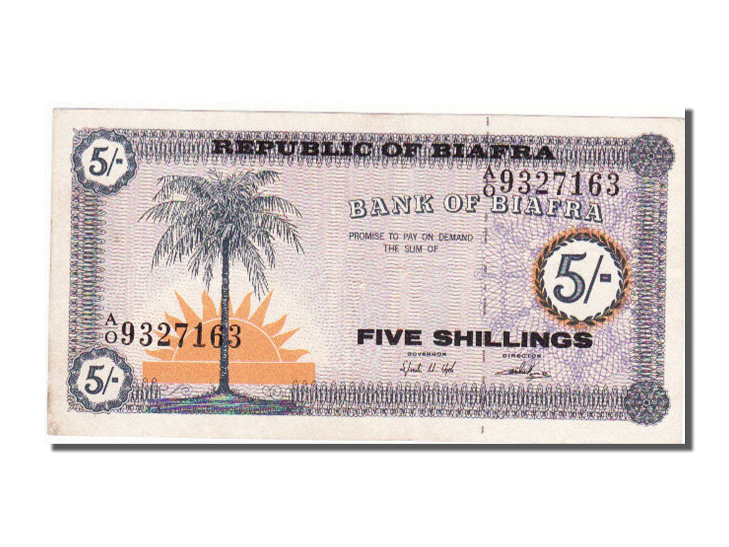 Biafra, 5 Shillings, 1967, AU(55-58)