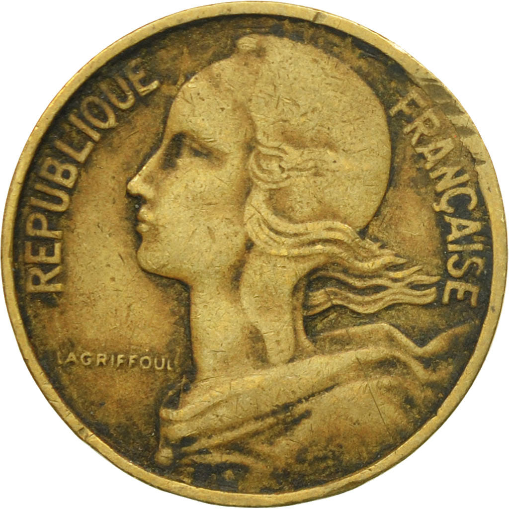 Coin, France, Marianne, 10 Centimes, 1964, Paris, VF(20-25), Aluminum-Bronze