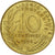 Moneta, Francja, Marianne, 10 Centimes, 1995, Paris, EF(40-45), Aluminium-Brąz