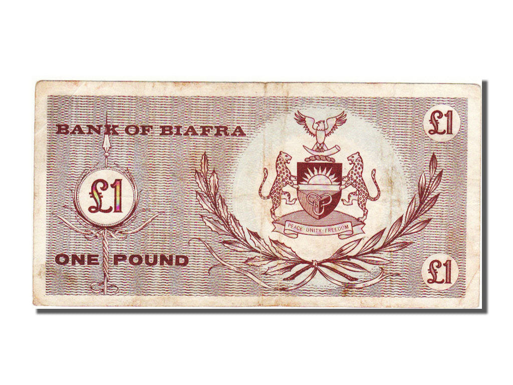 Biafra, 1 Pound, 1967, EF(40-45)