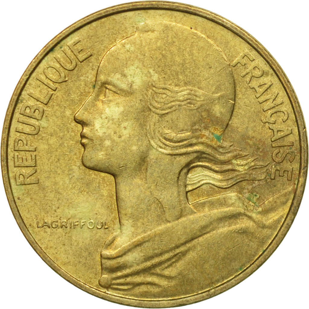 Moneda, Francia, Marianne, 10 Centimes, 1985, Paris, BC+, Aluminio - bronce