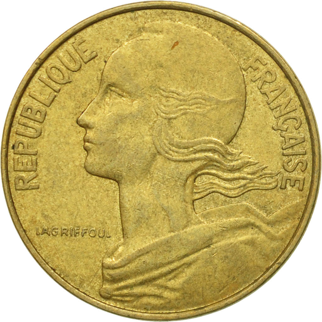 Moneda, Francia, Marianne, 10 Centimes, 1988, Paris, MBC, Aluminio - bronce