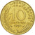 Moneda, Francia, Marianne, 10 Centimes, 1992, Paris, MBC, Aluminio - bronce