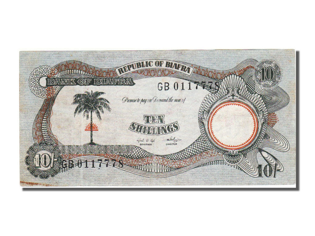 Biafra, 10 Shillings, 1968, AU(55-58)