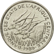 Munten, Staten van Centraal Afrika, 50 Francs, 1989, Paris, ZF+, Nickel, KM:11