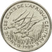 Moneda, Estados del África central, 50 Francs, 1989, Paris, MBC+, Níquel