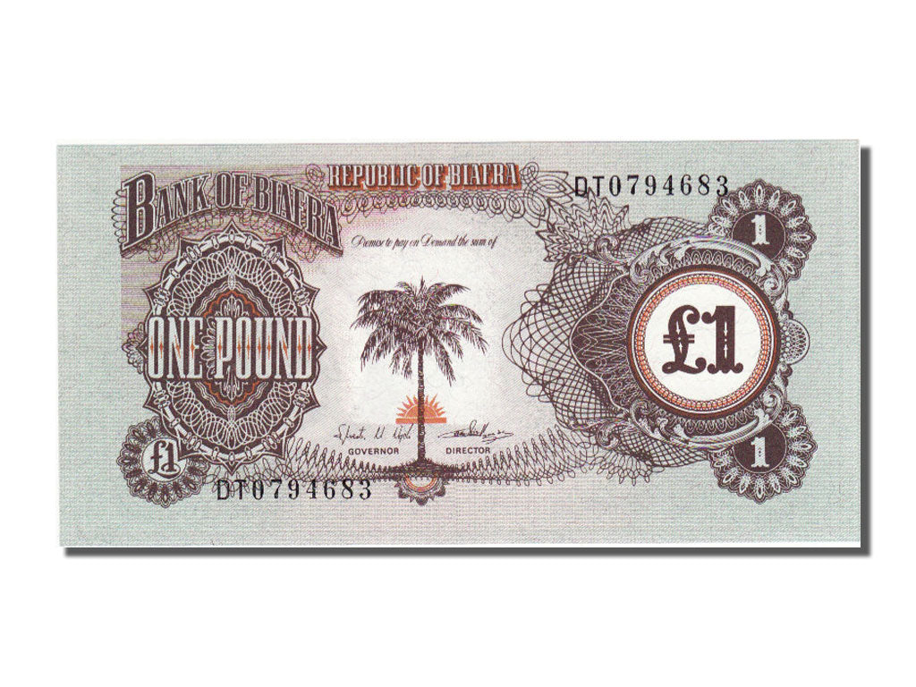 Biafra, 1 Pound, 1968, FDS