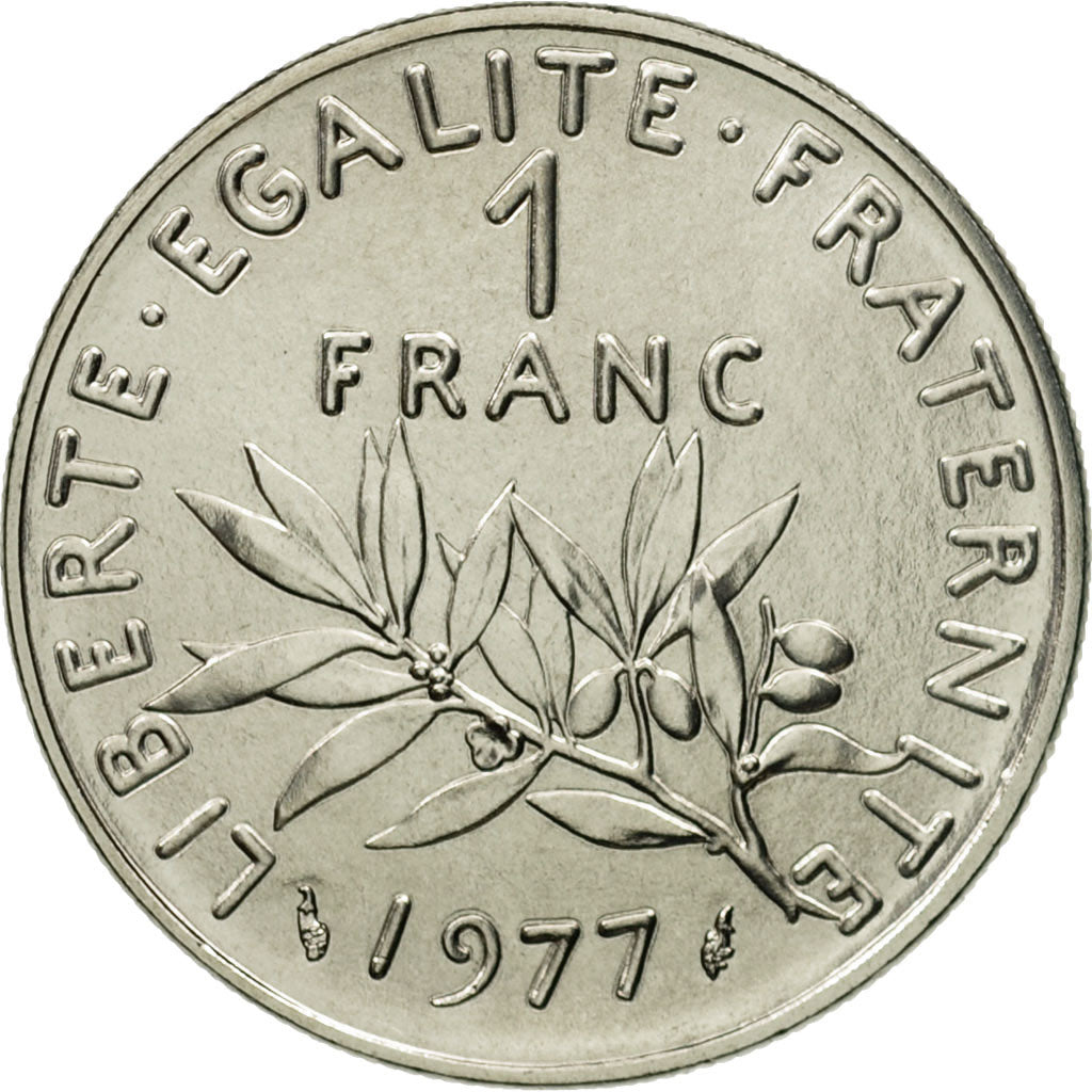 Monnaie, France, Semeuse, Franc, 1977, Paris, FDC, Nickel, Gadoury:474, KM:925.1