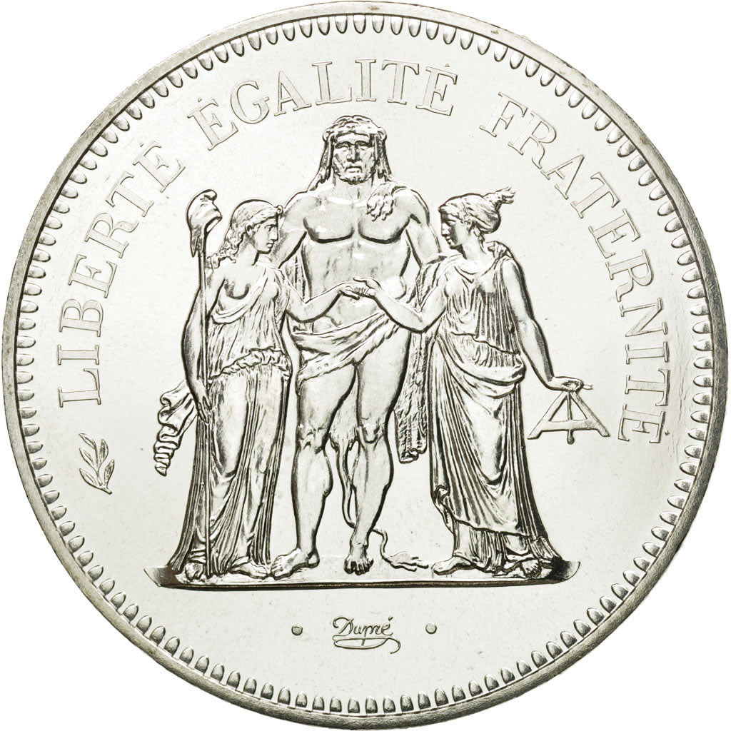 Münze, Frankreich, Hercule, 50 Francs, 1977, Paris, STGL, Silber, KM:941.1