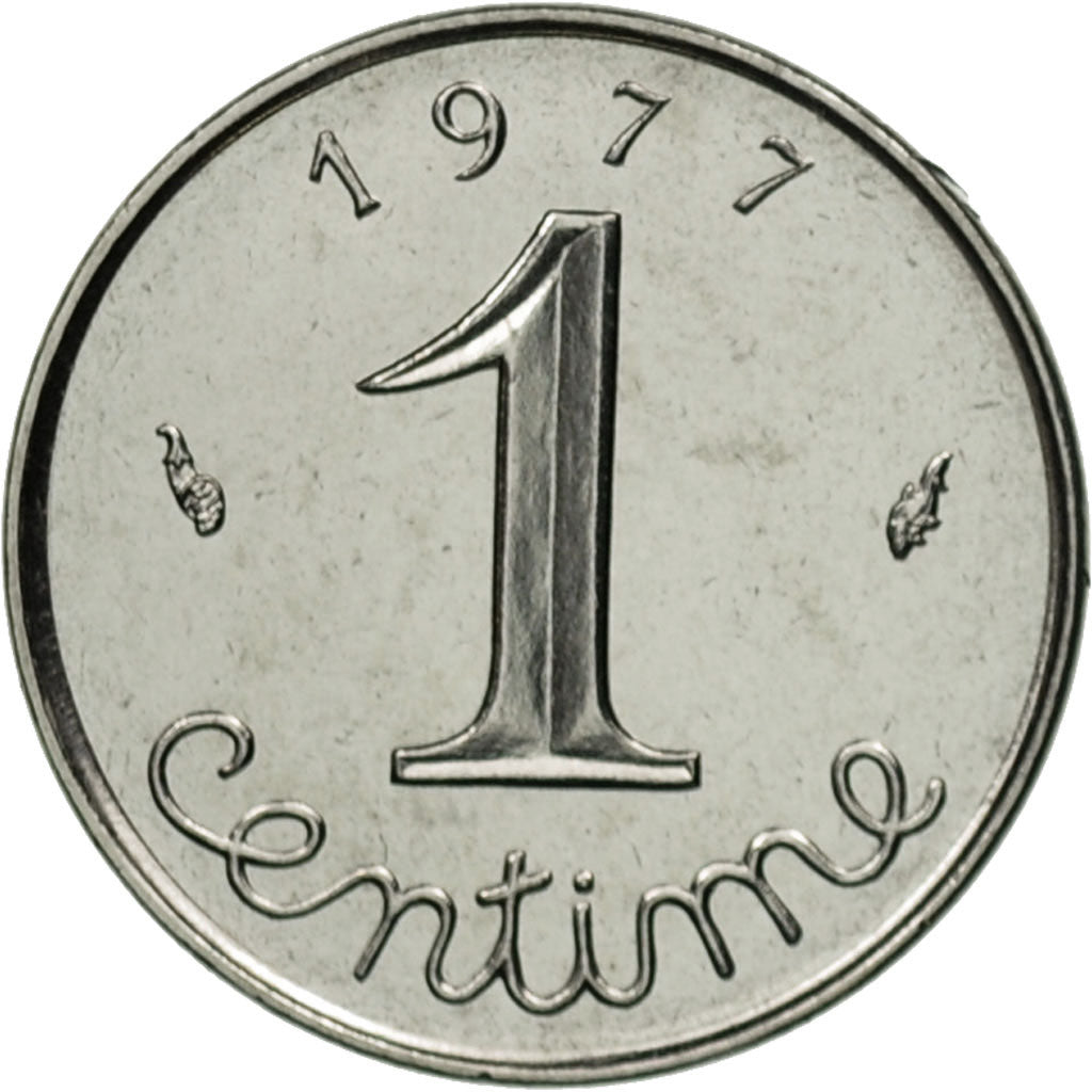 Moneta, Francia, Épi, Centime, 1977, Paris, FDC, Acciaio inossidabile, KM:928