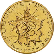 Munten, Frankrijk, Mathieu, 10 Francs, 1977, Paris, FDC, Nickel-brass, KM:940