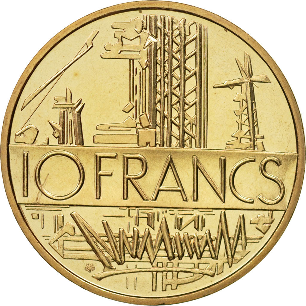 Coin, France, Mathieu, 10 Francs, 1977, Paris, MS(65-70), Nickel-brass, KM:940