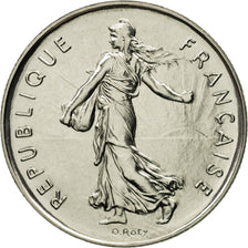 Coin, France, Semeuse, 5 Francs, 1977, Paris, MS(65-70), Nickel Clad