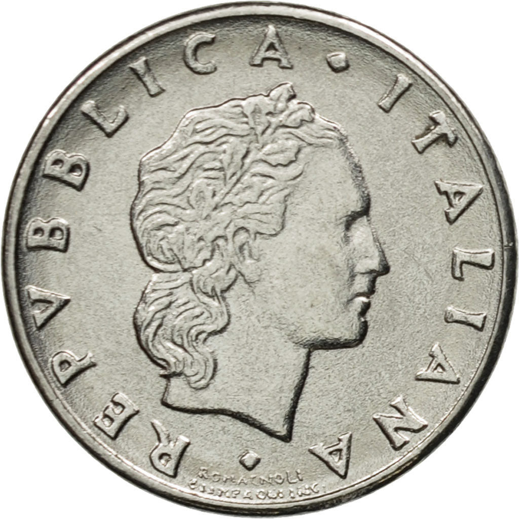 Münze, Italien, 50 Lire, 1995, Rome, SS+, Stainless Steel, KM:95.2