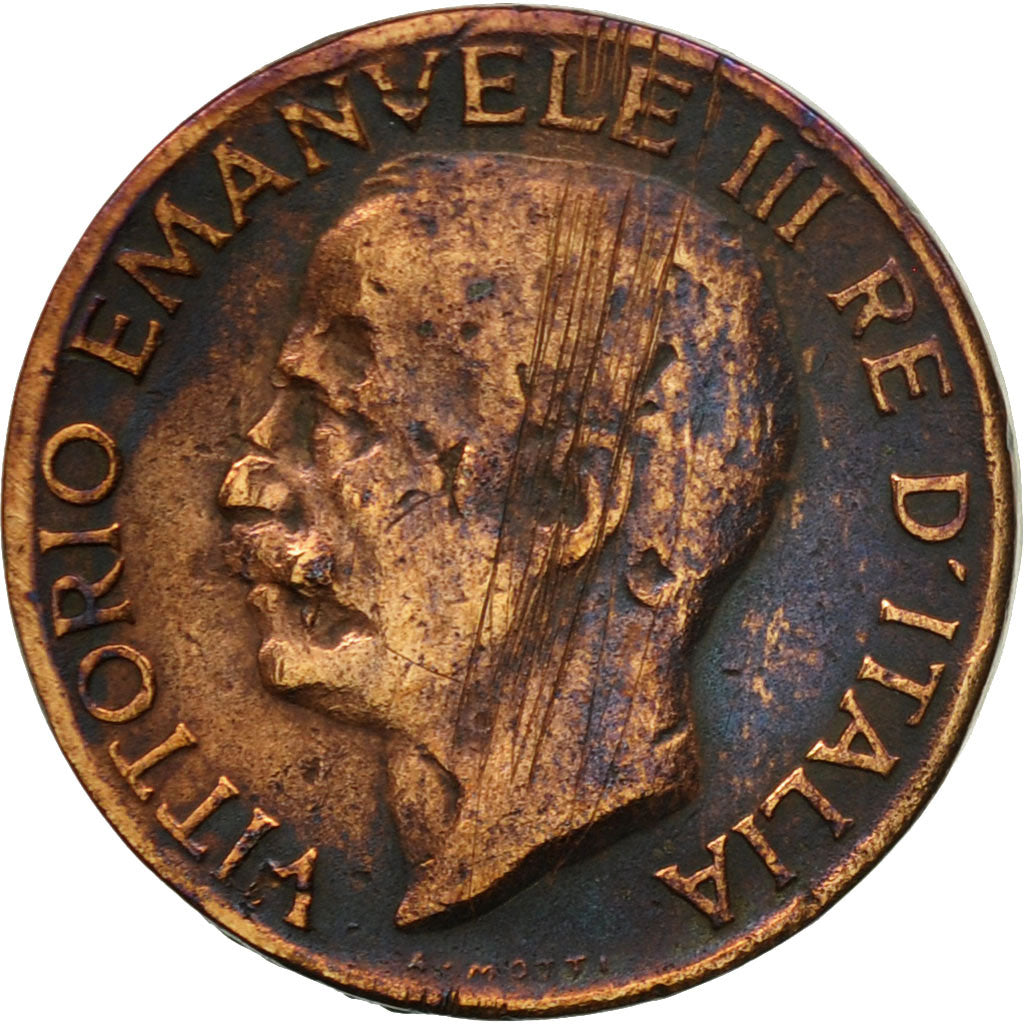 Moneta, Italia, Vittorio Emanuele III, 5 Centesimi, 1931, Rome, MB, Bronzo
