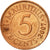 Coin, Mauritius, 5 Cents, 2007, VF(30-35), Copper Plated Steel, KM:52